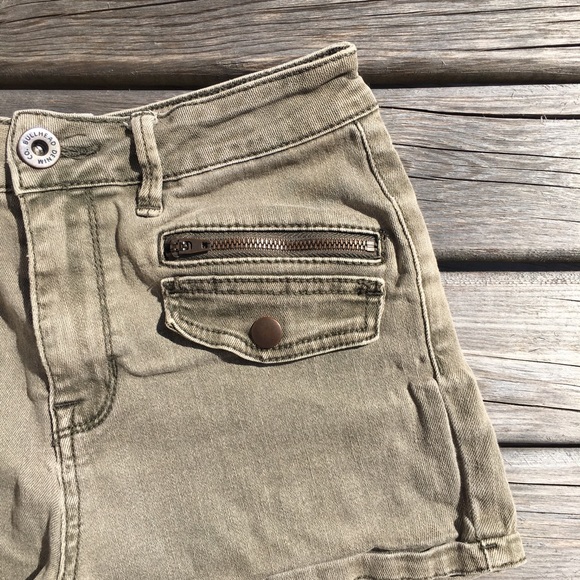 Bullhead Denim Zipper Jean Shorts - Picture 2 of 4